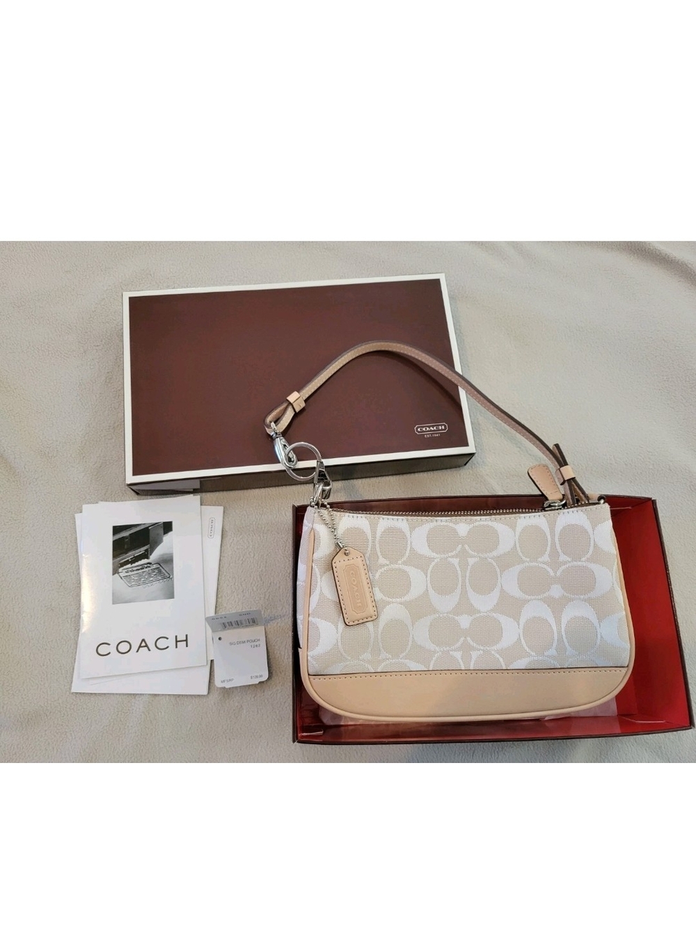 VINTAGE Y2k Coach Signature Logo DEMI Shoulder Bag 6094 - Picture 2 of 5